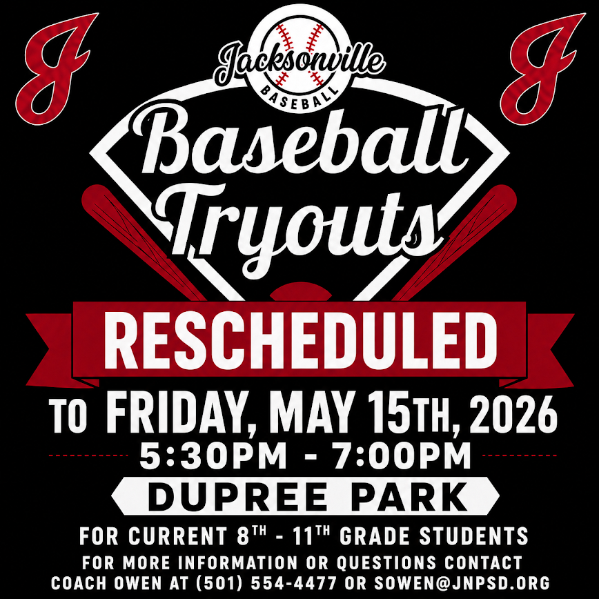 Baseball tryouts rescheduled