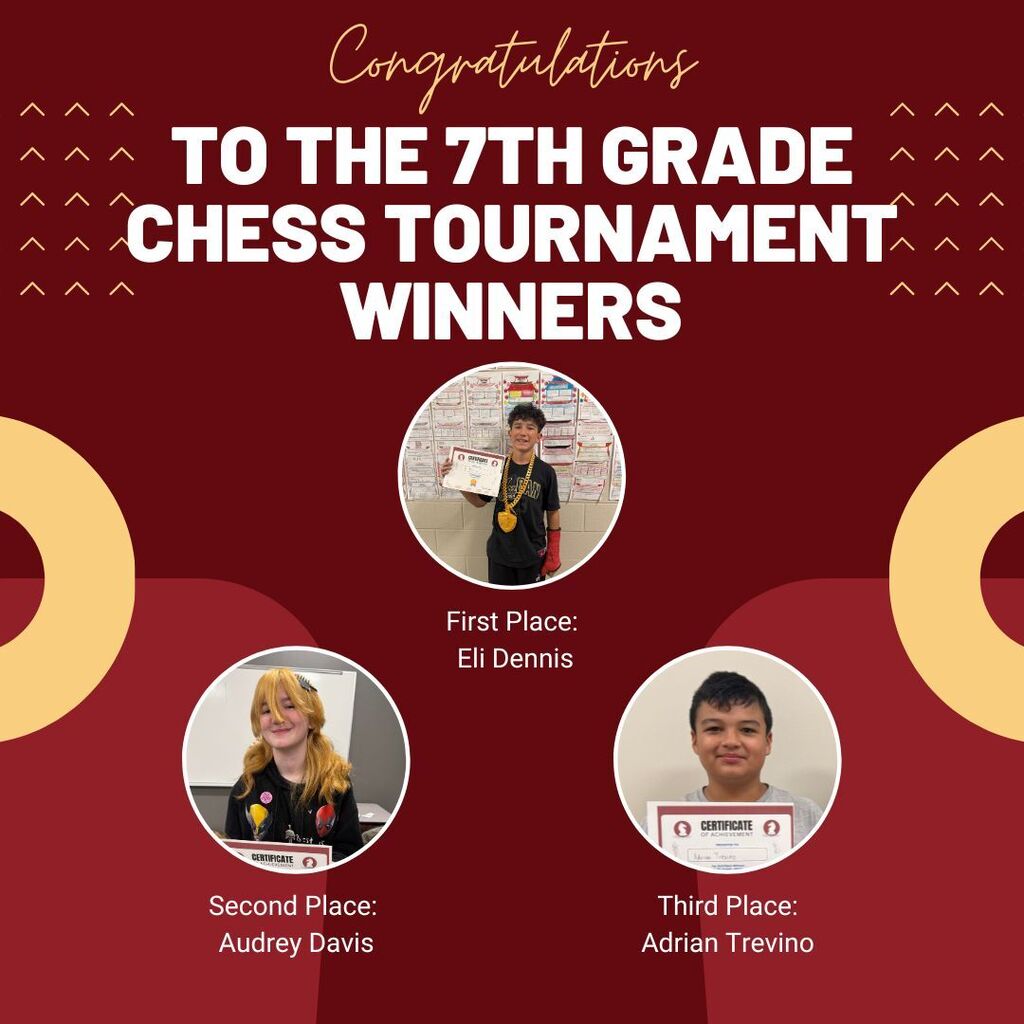 7th Grade Chess Tournament Winners