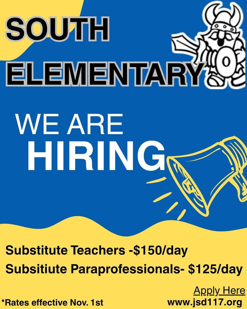 South is hiring substitutes