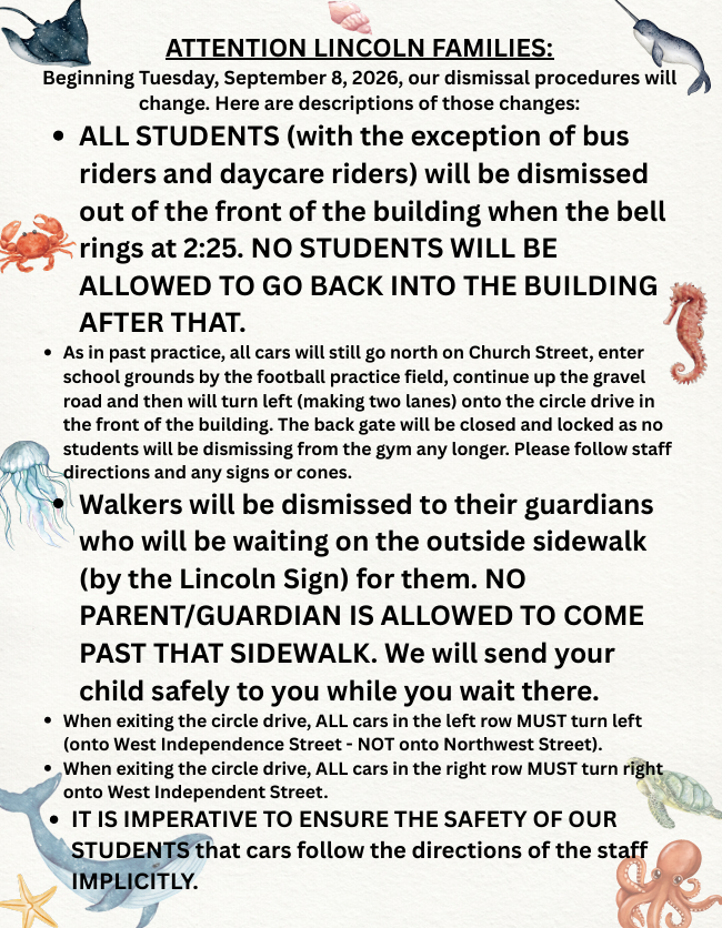 Dismissal Reminders