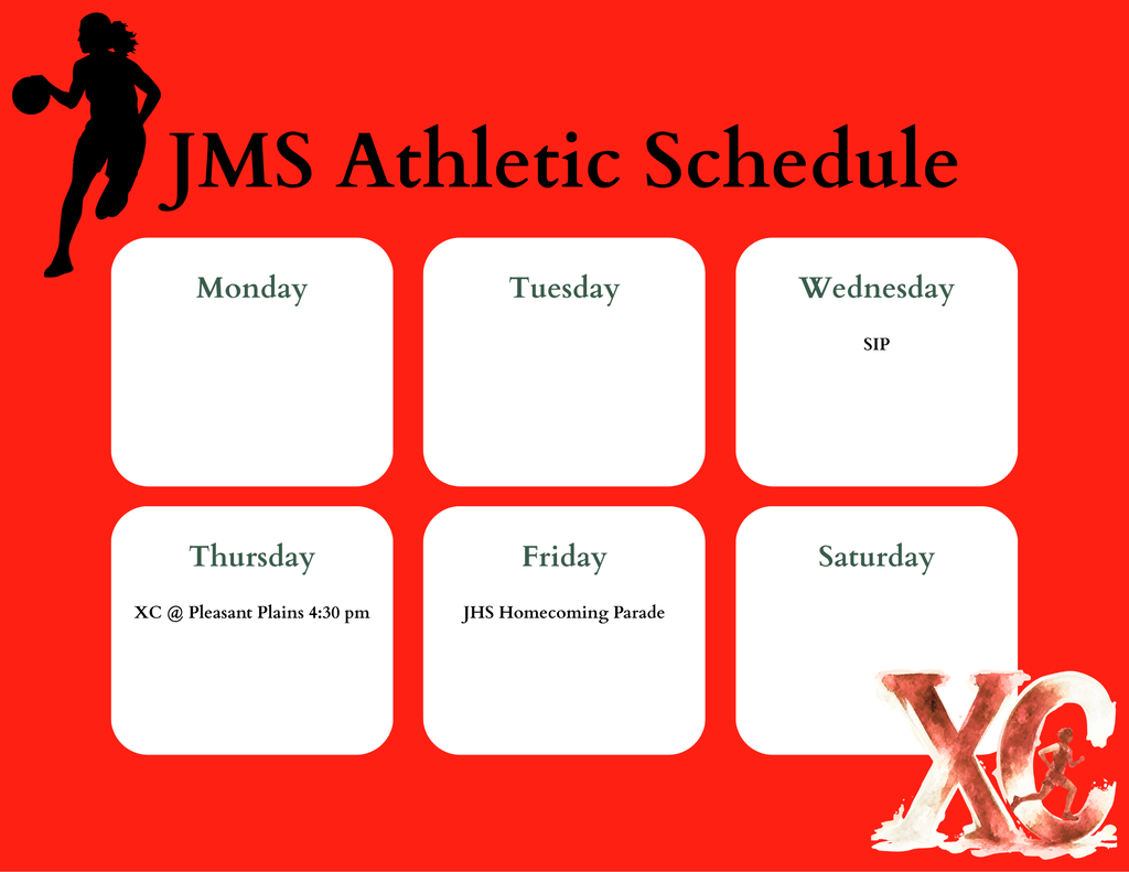Athletic schedule 9/21-26