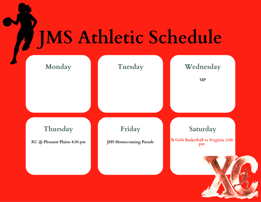 Updated 9/21-26 schedule 