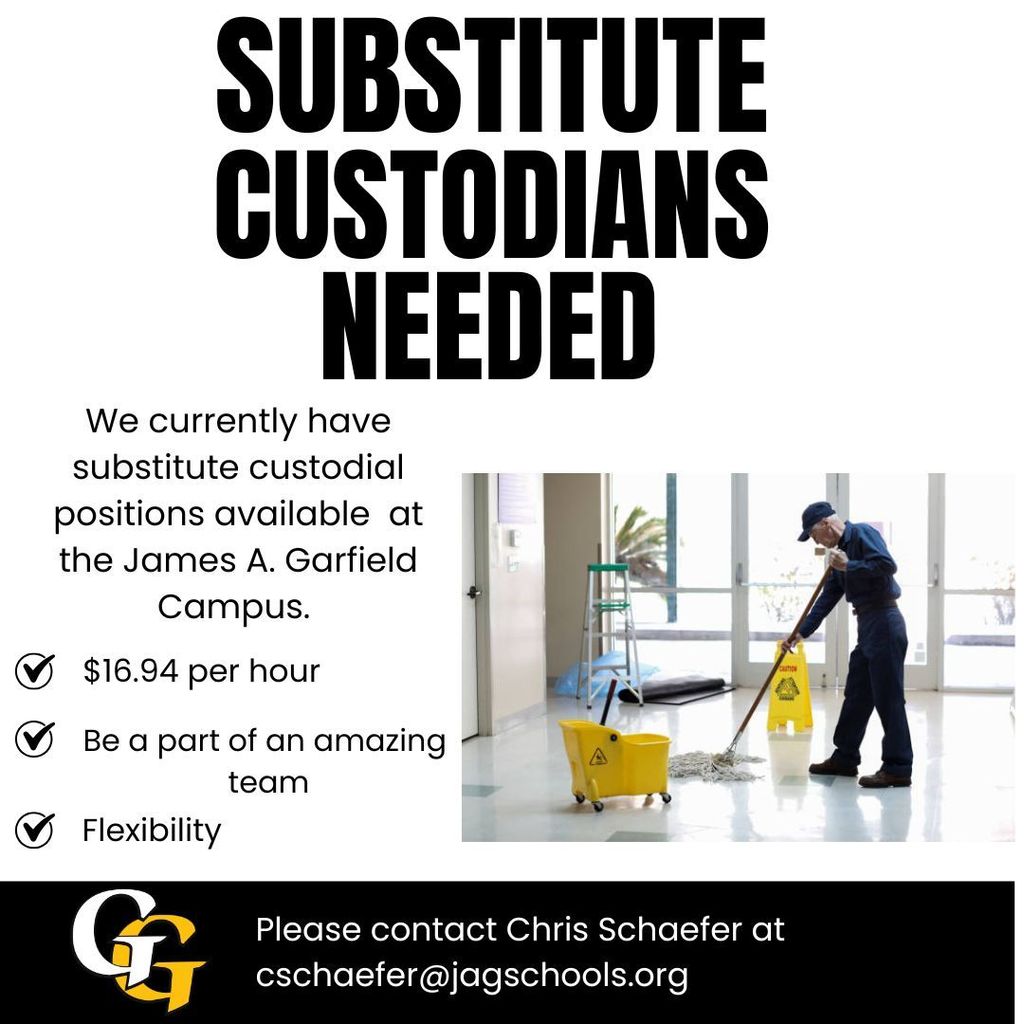 Substitute Custodians Needed