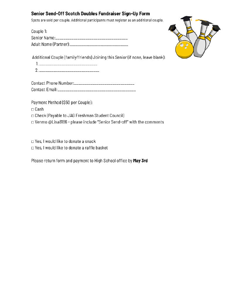 Senior Send Off Scotch Doubles