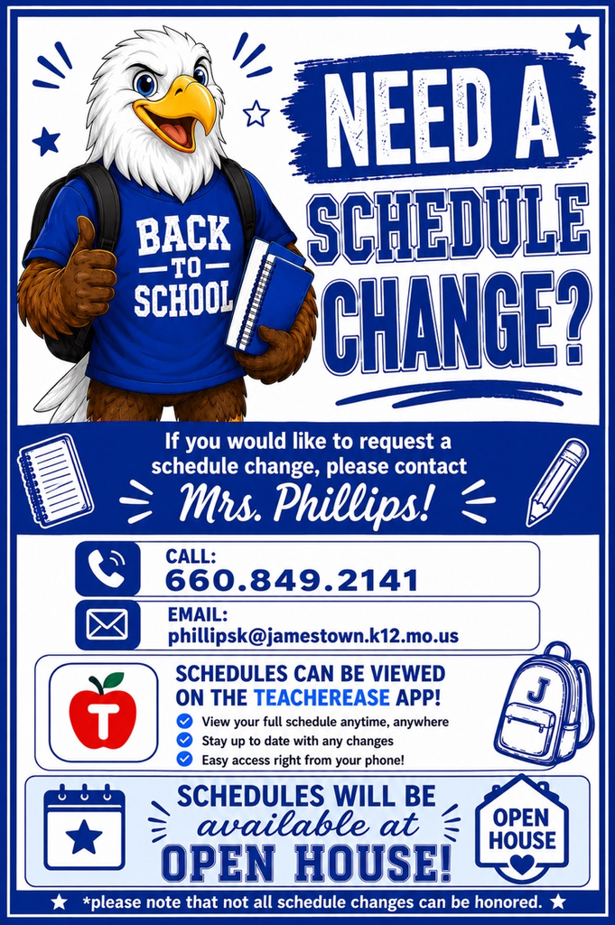 Scheduling changes and information