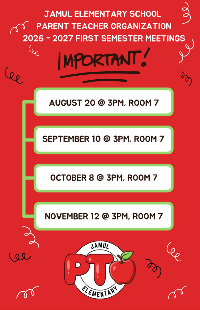JES PTO Meetings