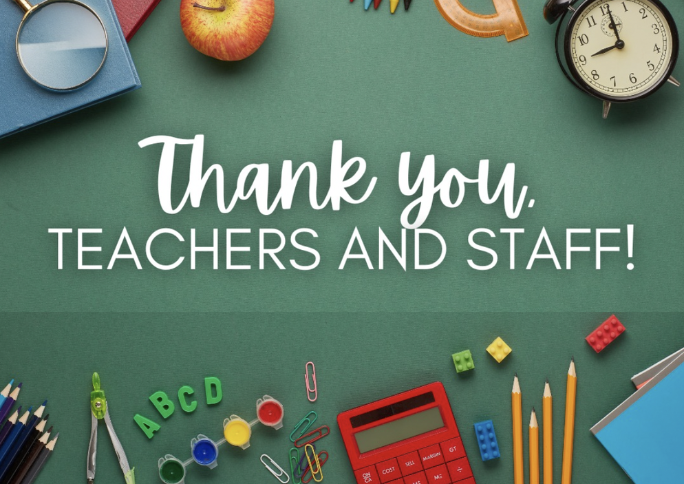 Teachers and Staff appreciation week