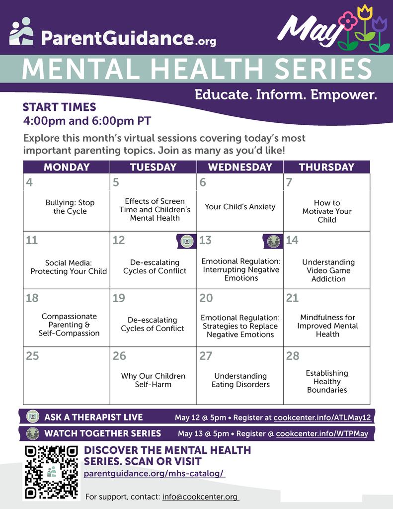 English Mental Health Calendar