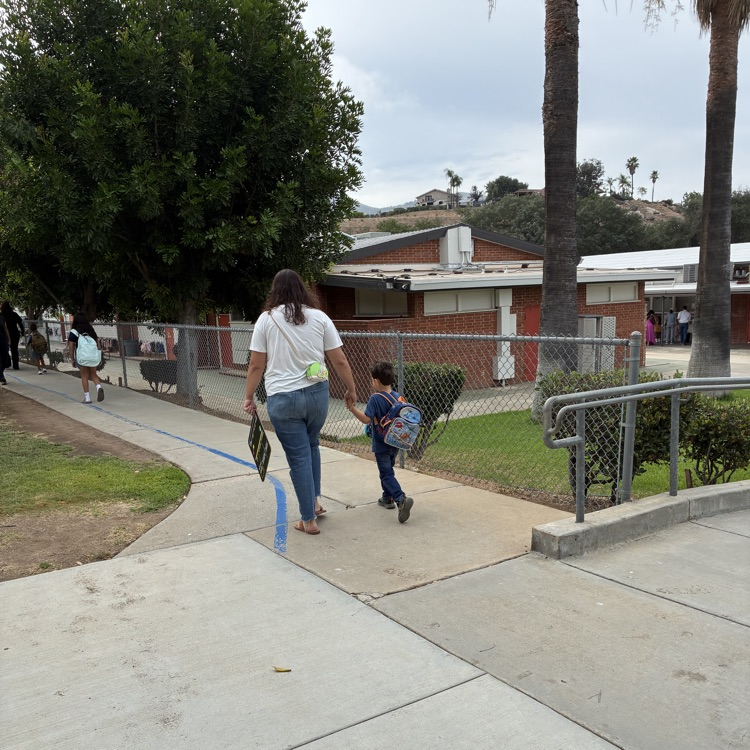 heading to class