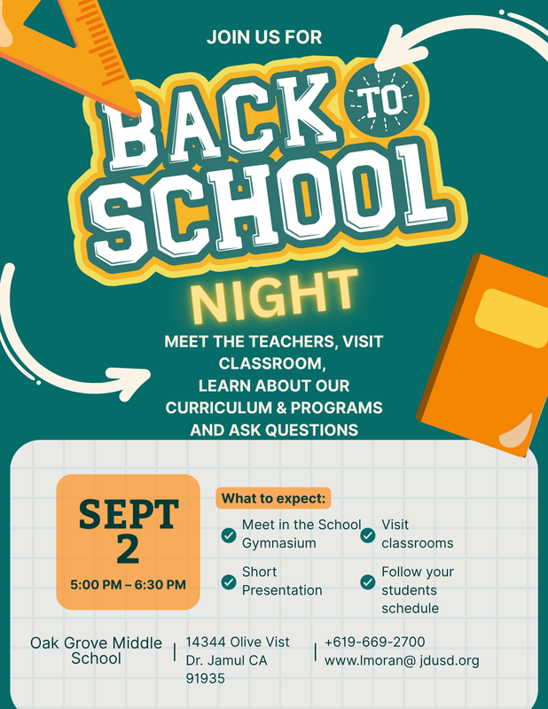 Back to school Night