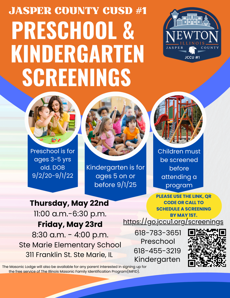 Preschool and Kindergarten Screenings