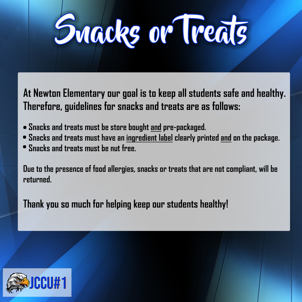 Snacks and treats policy