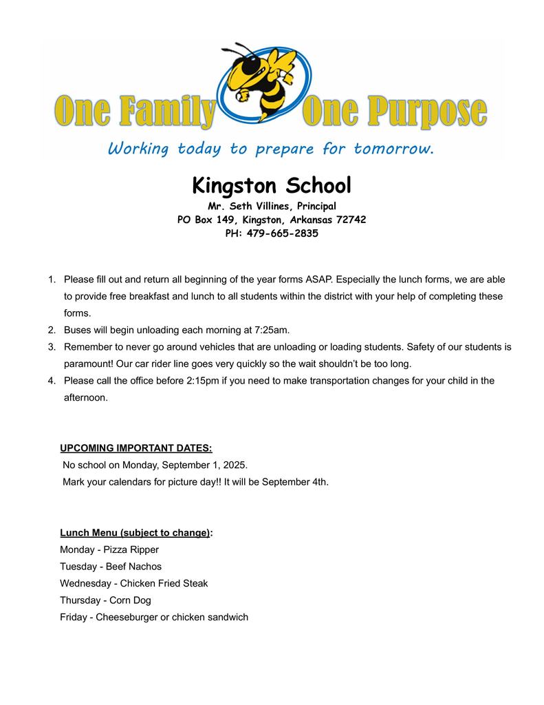announcements