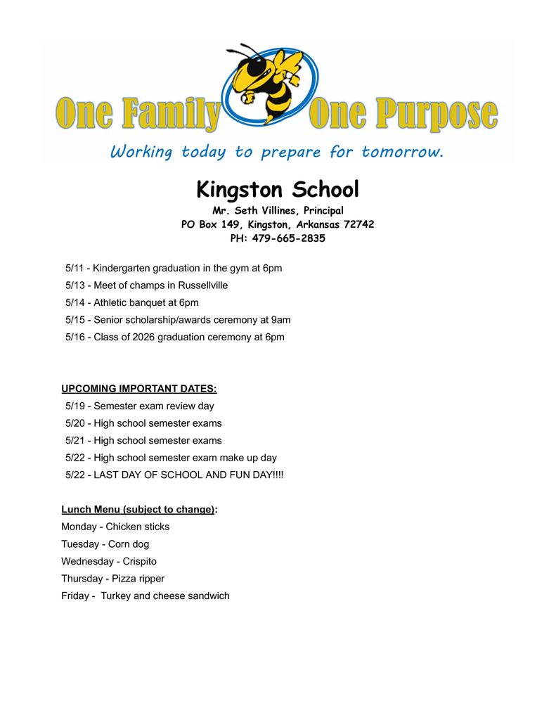 announcements
