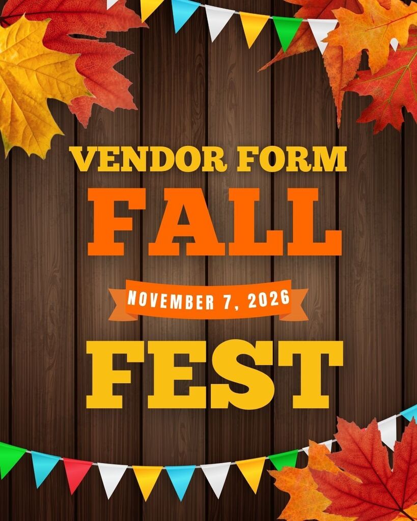 Below is the Vendor Form link for anyone that would like to set up at our 2026 Fall Family Fest! It will take place on November 7th from 9am-2pm! We hope to see you there! :)   Vendor Form:  https://forms.gle/s5h9UzdmvT2nPbat5