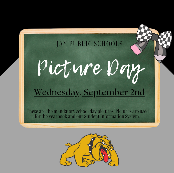 Picture Day is Wednesday, September 2