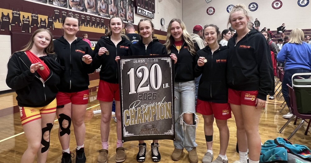 Jayhawk Winning Girl Wrestlers