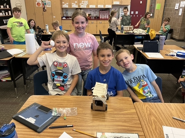 3rd Grade with Egg Mobiles