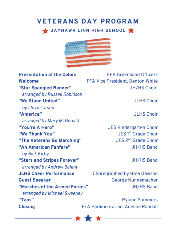 Veterans Day Program 2025