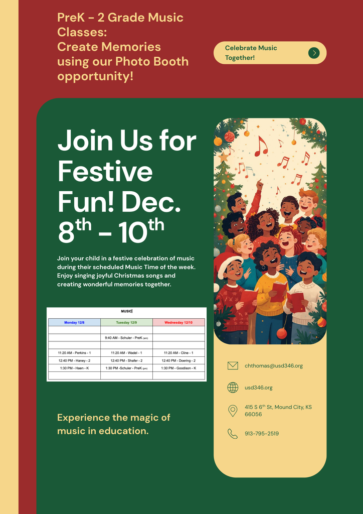 PreK - 2nd Grade Music