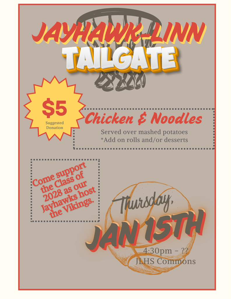 Basketball Tailgate - January 15 - Chicken and Noodles
