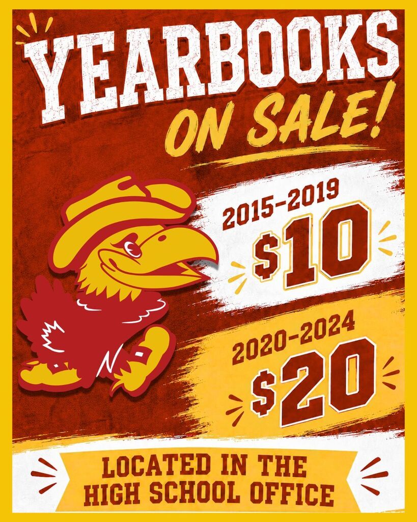 Yearbooks for Sale! Come get 'em!