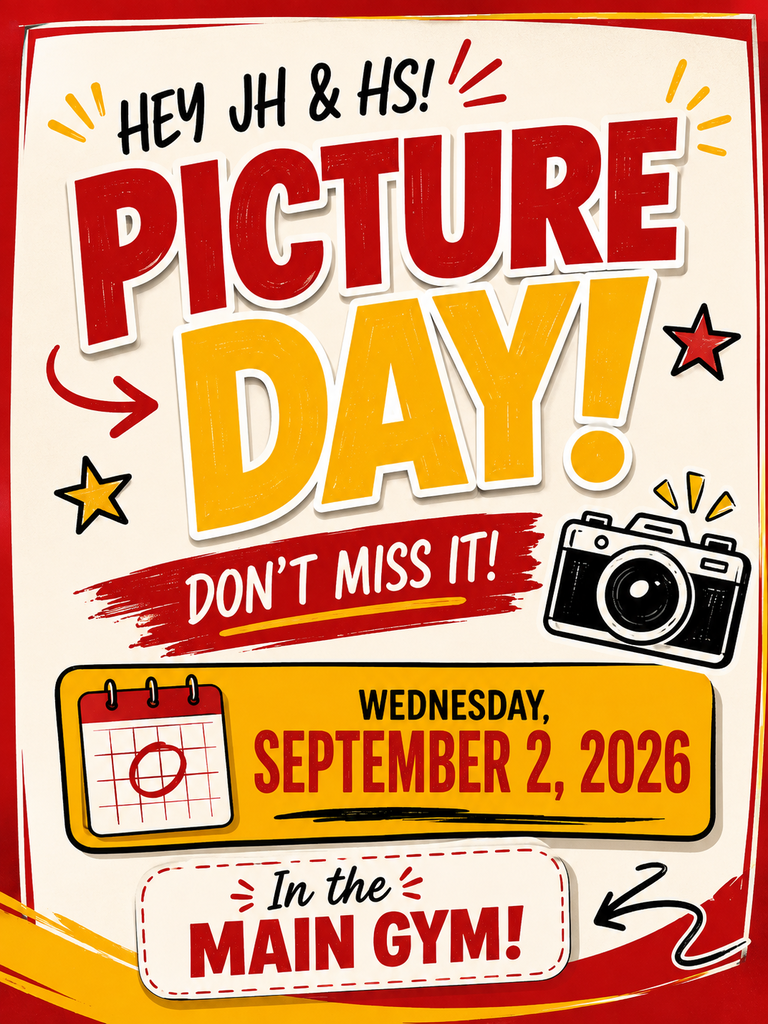 Picture Day is September 2, 2026!