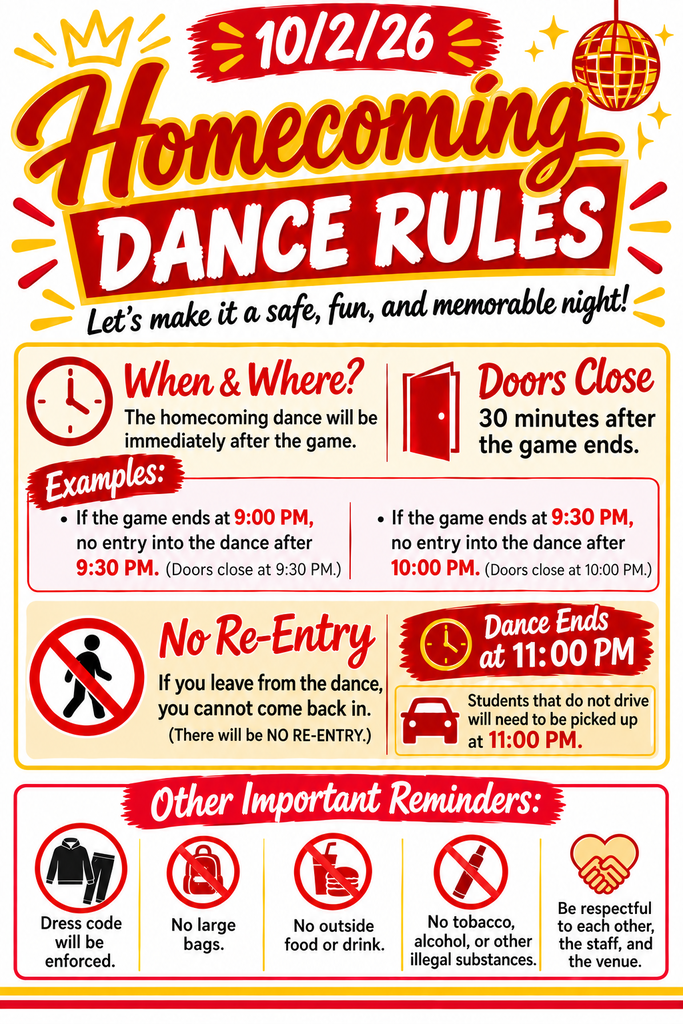 Homecoming Dance Rules