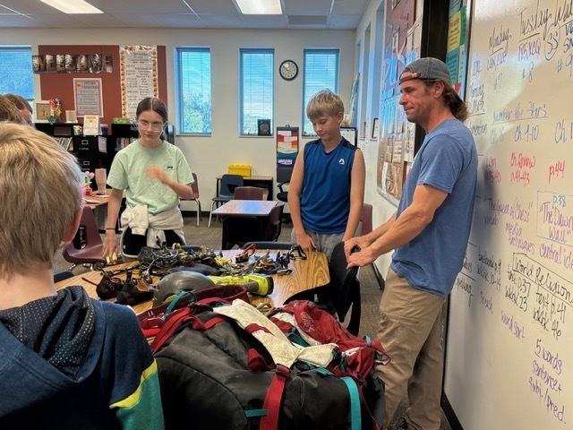 Michael Meyer and climbing equipment