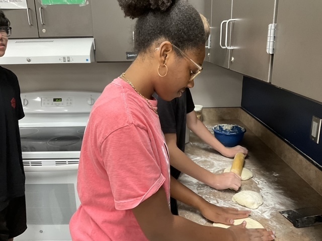 Rolling out dough