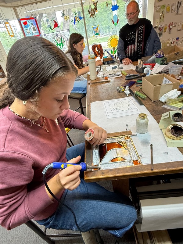L. Meyer working on project