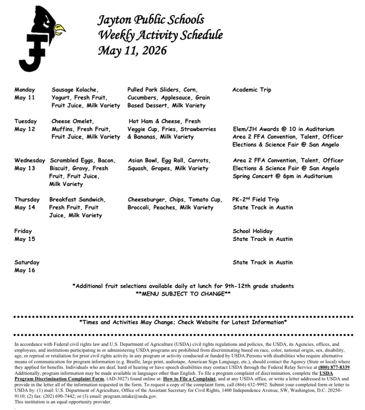 Calendar 5/11/26
