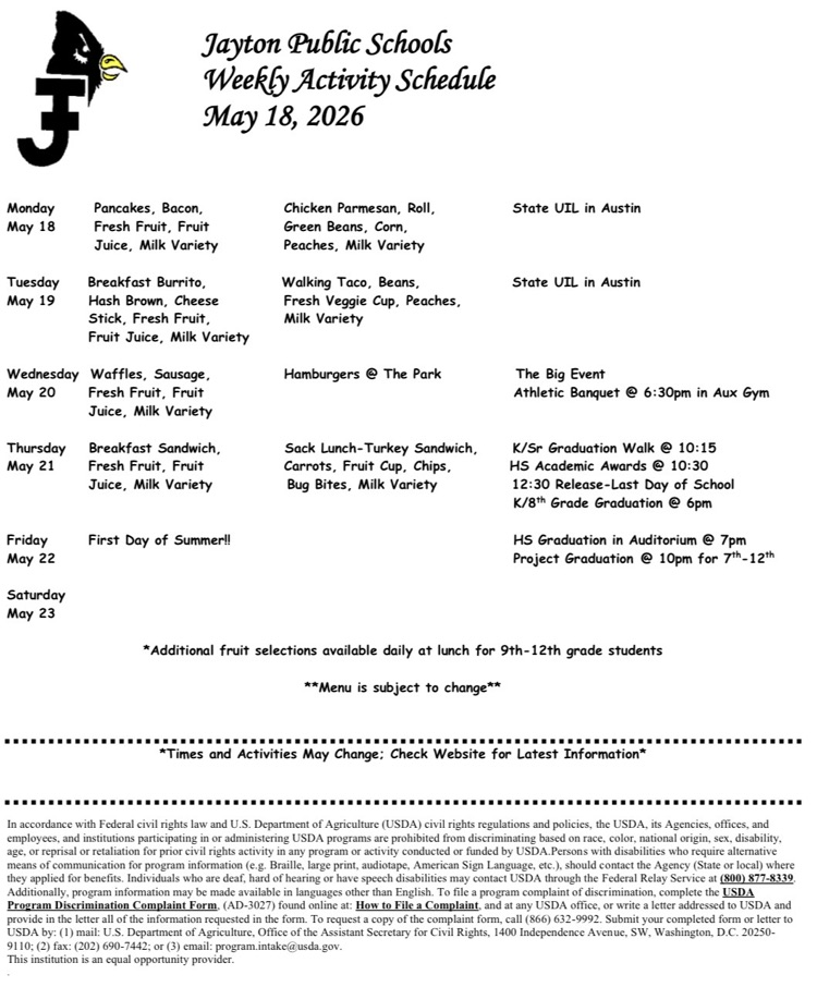 Calendar 5/17/26