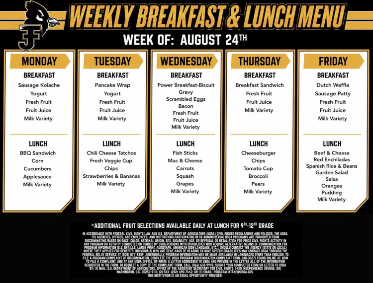 Menu 8/24/26
