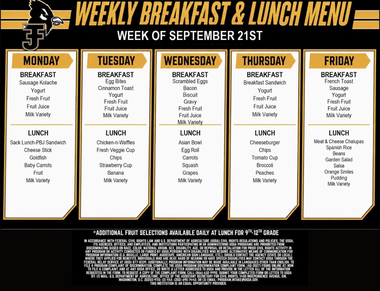 Menu 9/21