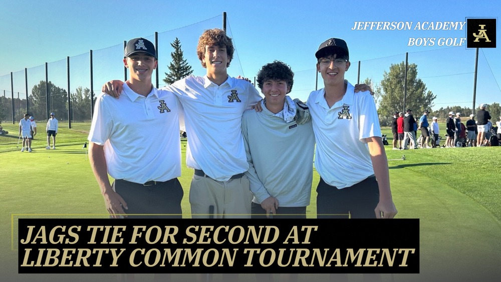 Photo of Jaguars golf players  with a second place finish