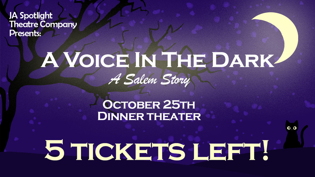 Five tickets left for dinner theater