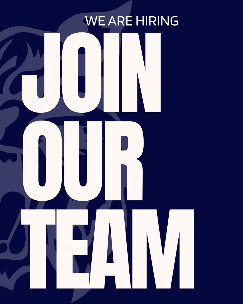 Image of the wild cat face Logo and text that reads we are hiring join our team