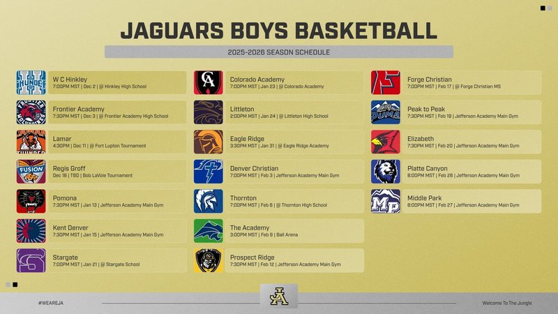Boys Schedule