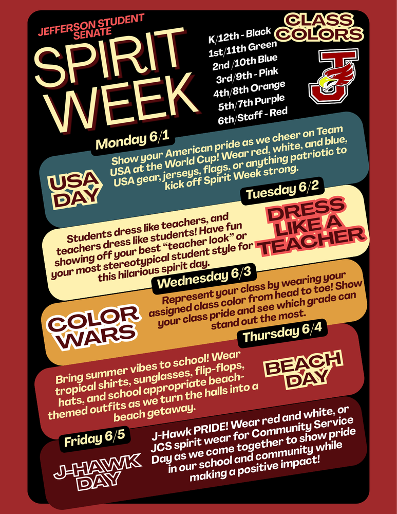 Spirit Week June 2026