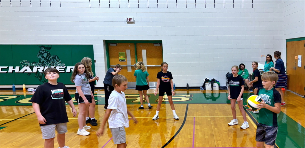 Practicing passing with Volleyball 4 Square. 