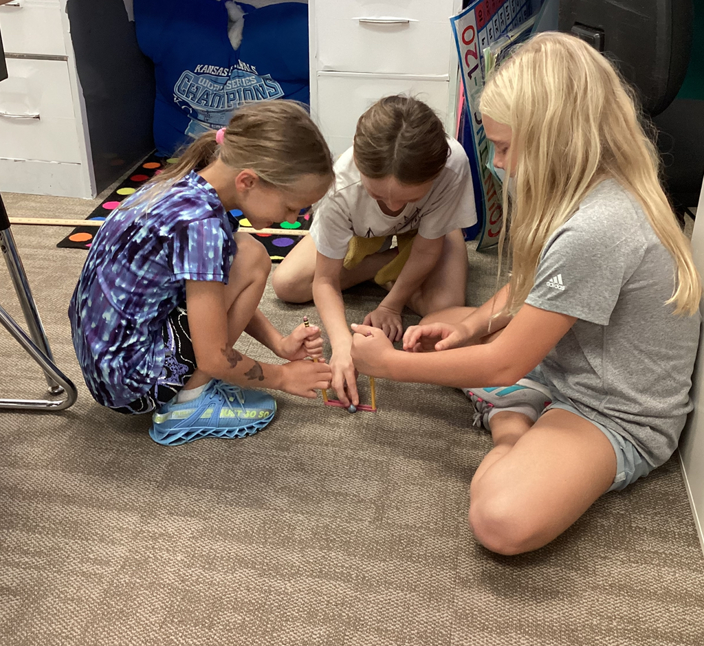 Third grade experimenting