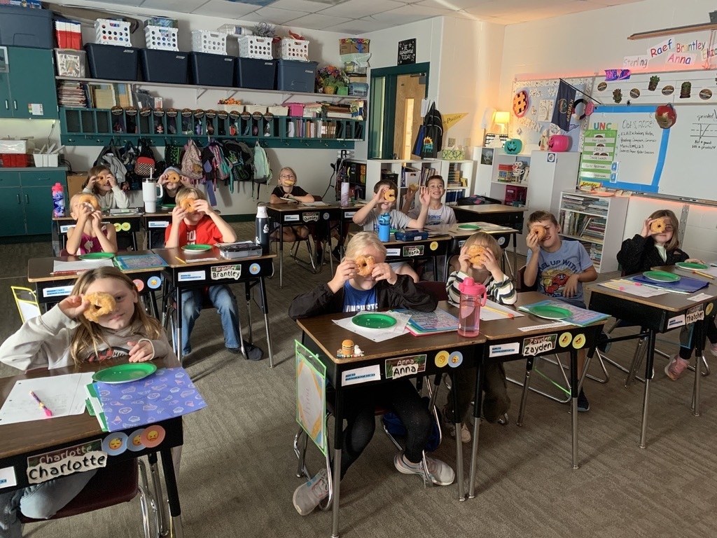 Third graders enjoying their sweet success!