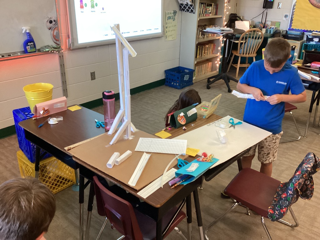 Students working
