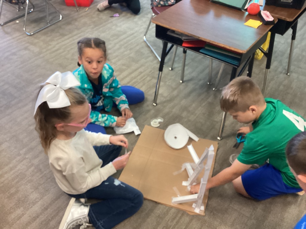 Students working