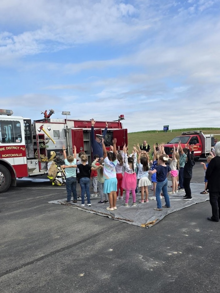 Students loved the activities and presentation that the Nortonville firefighters brought to JCNEMS on Thursday.