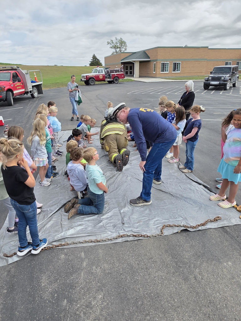 Students loved the activities and presentation that the Nortonville firefighters brought to JCNEMS on Thursday.