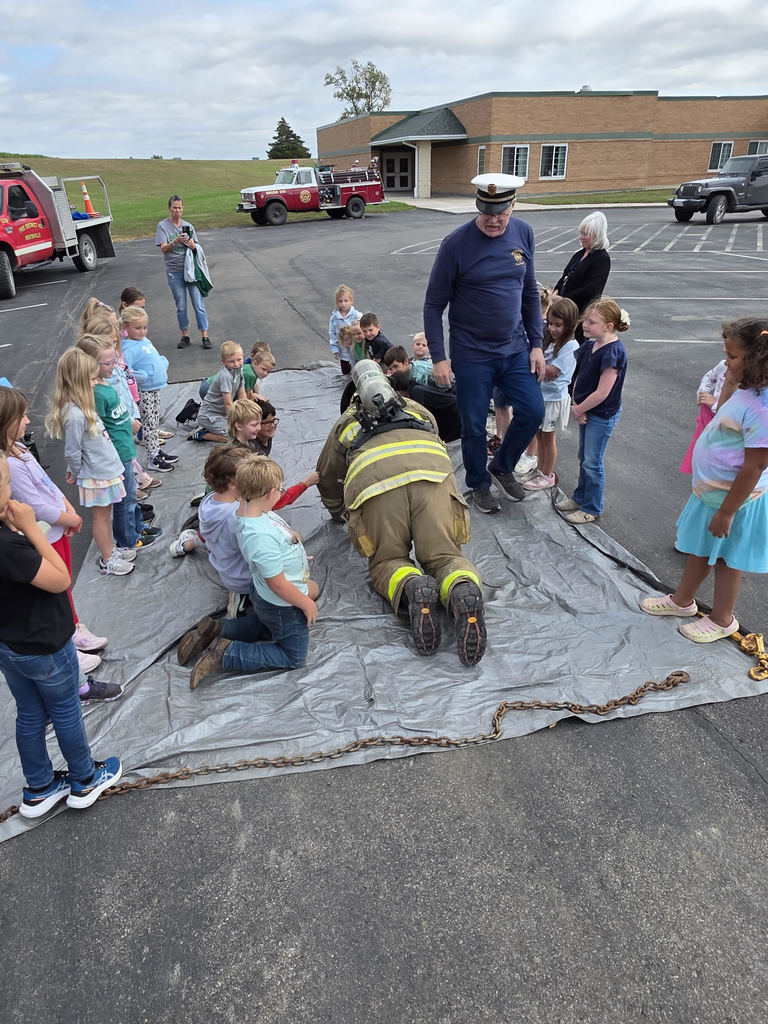 Students loved the activities and presentation that the Nortonville firefighters brought to JCNEMS on Thursday.
