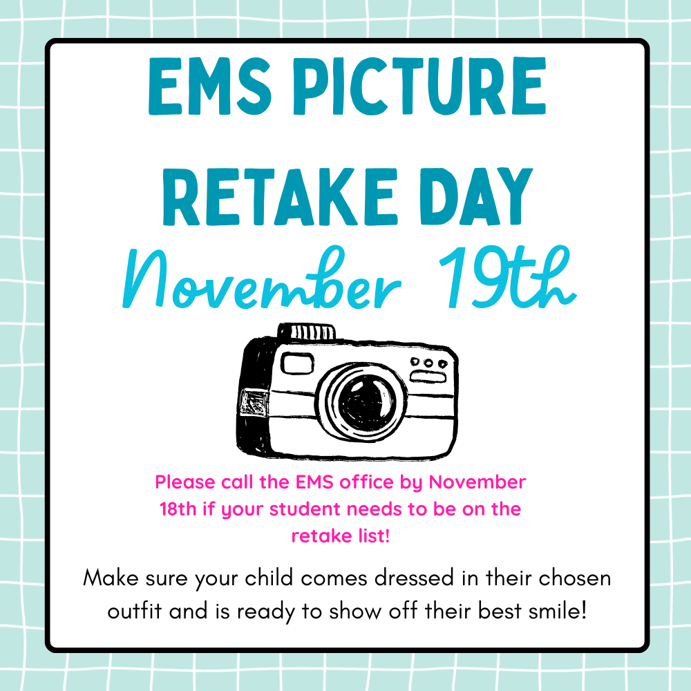 Picture Day Classroom Announcement in Blue Illustrative Style
