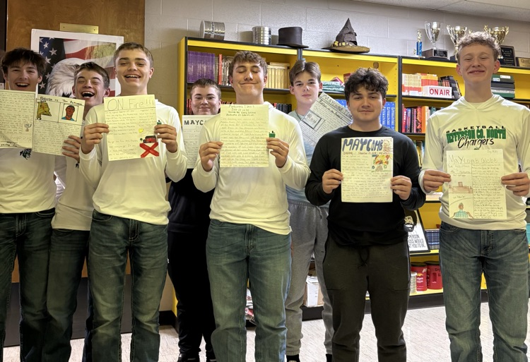 The sophomore class had a trial for Tom Robinson, then created newspaper